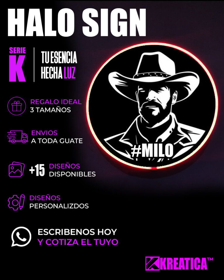 Kreatica Halo sign publicidad sin precio
